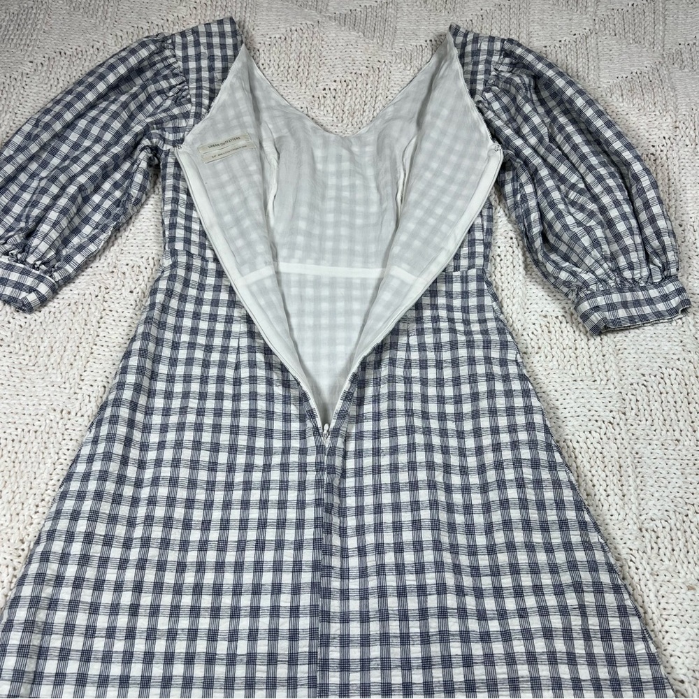 Urban Outfitters UO Lena Gingham Puff Sleeve Mini Dress - Picture 7 of 13